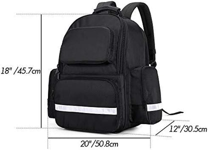 Trunab First Responder Bag Trauma Backpack Empty, Medical Emergency Kits Storage Jump Bag Pack for EMT, EMS, Police, Firefighters, Safety Officers - Patented Design