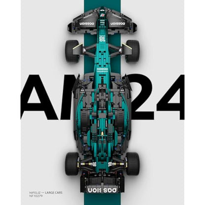 Nifeliz AM24 Formula 1 Racing Car Building Set, 1:8 Scale Collectible Car Model Set for Adults, Home or Office Décor, Gifts for men, Women, Him or Her (2351 PCS, NF10279)