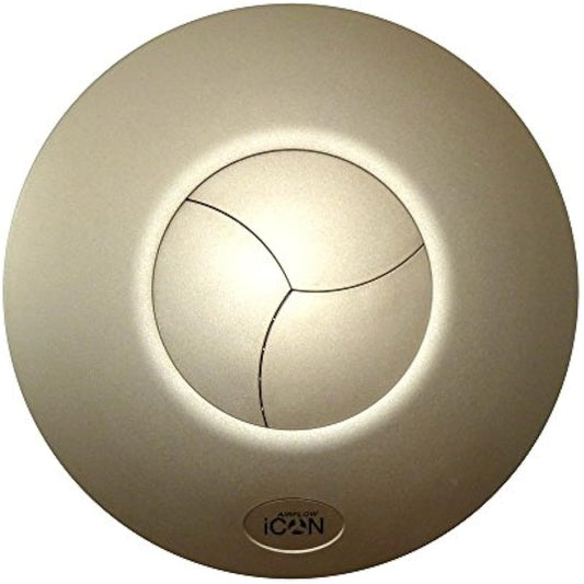 Airflow iCON 15 Fan Cover in Elegant Sandstone (Gold) – Designer Look for Bathrooms – Fits iCON 15 Extractor Fan
