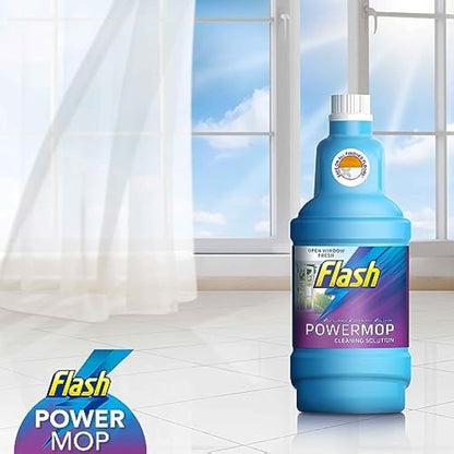 Flash Powermop Starter Kit, All-in-One Dual Spray Mop for Any Type of Floor