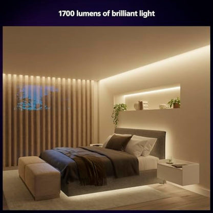 Philips Hue Indoor 5-Meter Smart LED Solo Lightstrip Base Kit (Pack of 1), LED Lights Controlled with Hue App, Smart Lighting Works with Alexa, Google Assistant and Apple HomeKit, Plug Type G