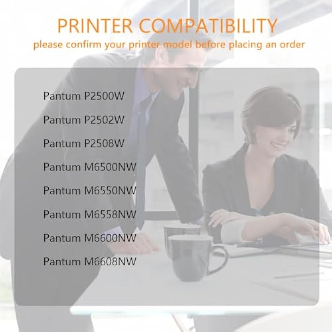 ZOOMTEC PA-210 Toner Cartridge Compatible with Pantum PA-210 PA210 Compatible with Pantum P2500W P2502W P2508W M6558NW M6500NW M6500N M6500W M6550NW M6552NW M6600N M6600NW M6602NW M6608NW (2x Black)