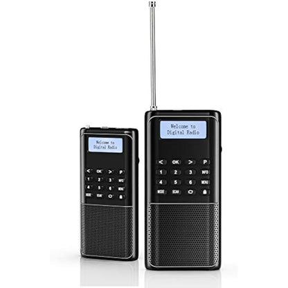 RD23 Portable Digital DAB DAB+ FM Radio with Built-in Bluetooth MP3, Battery Powered