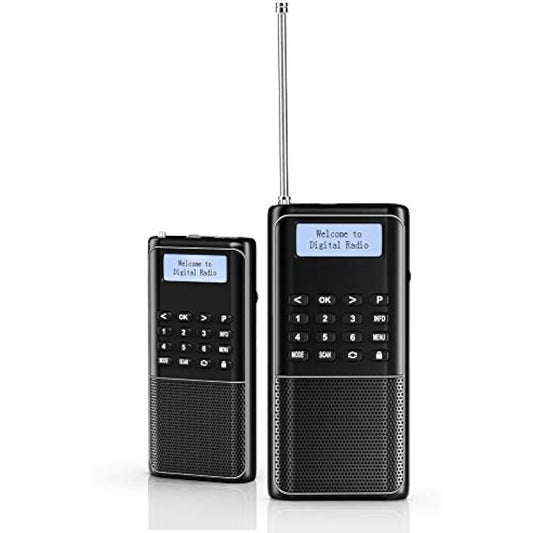 RD23 Portable Digital DAB DAB+ FM Radio with Built-in Bluetooth MP3, Battery Powered