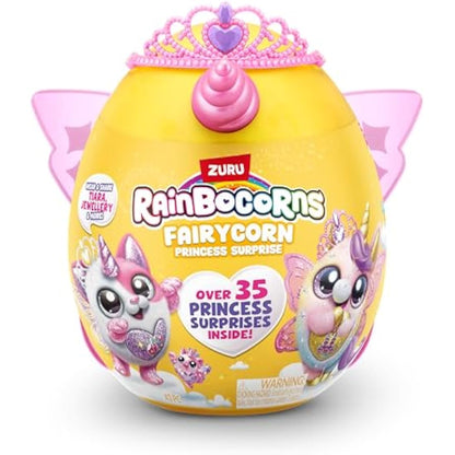 Rainbocorns Fairycorn Princess Series 6 Ruby the Unicorn - Collectible Plush - Magical Fairy Princess Surprises, Cuddle Plush Stuffed Animal, Stickers (Unicorn)