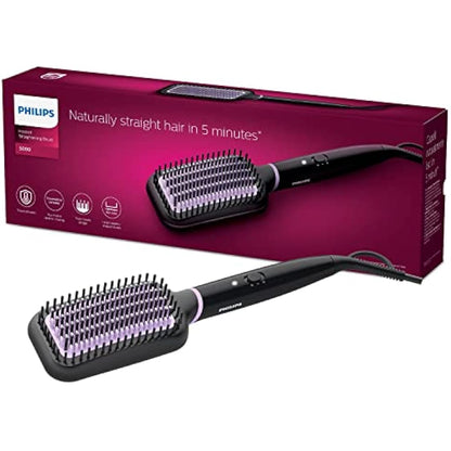 Philips StyleCare Essential straightening brush - including tourmaline ceramic coating for shiny, straight hair (model BHH880/00)/cable length 1.8 m