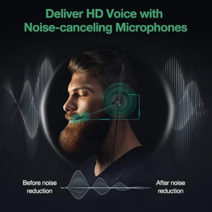 Yealink Phone Headsets for Office Phones YHS34 Lite QD to RJ9 Wired Headset Compatible with Poly Avaya Snom Grandstream Phones Desk Landline Headset with Microphone -Mono/72g/2.1m Cable
