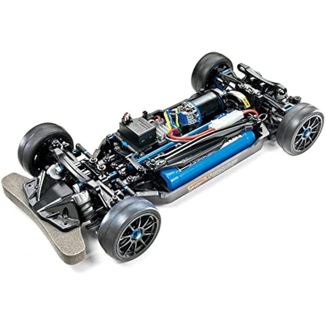 TAMIYA 47326-000 47326 47326-1:10 RC TT-02R Kit, Remote Controlled Car/Vehicle, Model Building, Kit, Chassis, Hobby, Black