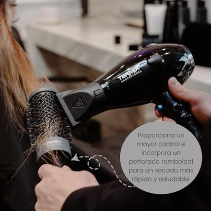 Pack Termix Evolution Plus - Hairbrushes for thick hair with Ionized bristles for thick and difficult to manage hair- It includes 5 diametres Ø 17, 23, 28, 32 y 43 mm