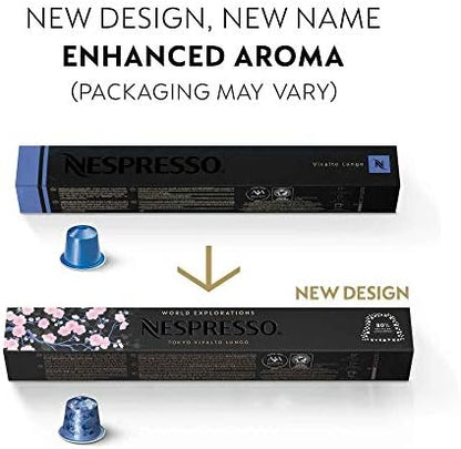 Nespresso Original Coffee Pods, 50 Mixed Pack - 10 Volluto, 10 Roma, 10 Cosi, 10 Vivalto and 10 Arpeggio Capsules for Nespresso Machines. Make Espressos, Cappuccino and Macchiato. Recyclable Pods