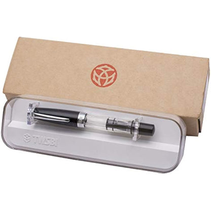 Twsbi Diamond Mini Classic Fountain Pen, Resin, Transparent, Black - M