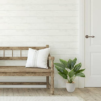 45CM Artificial Dieffenbachia Faux Plants Indoor Decorative Fake Tropical Plants Aesthetic Room Décor Greenery for Bedroom Office Home Desk Decoration