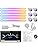 TOHETO RGB Wall Light, LED DIY Geometry Splicing Gaming Lights, Backlit Modular Wi-Fi Colour Changing Home Decor Lights Work with Alexa and Google Assistant for Game Room, Bedroom (6 Lines, White)