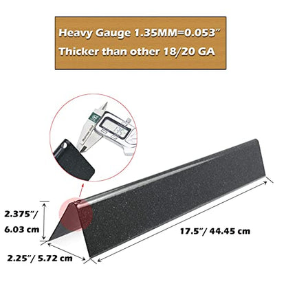 Denmay 44.5 cm Flavorizer Bars for Weber Genesis E310 E320 E330 S310 S320 S330 Grills with Front Controls, Porcelain Steel Heat Plates Burner Cover