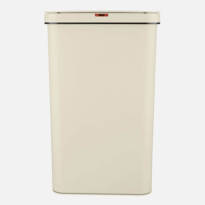 Tower T838005C Sensor Bin with Retainer Ring, Battery-Operated, 50L, Cream