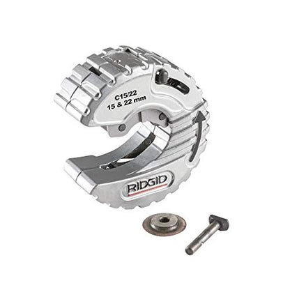 RIDGID 57018 Model C15/22 mm C-Style Close Quarters Copper Tubing Cutter Capacity, 15-22mm