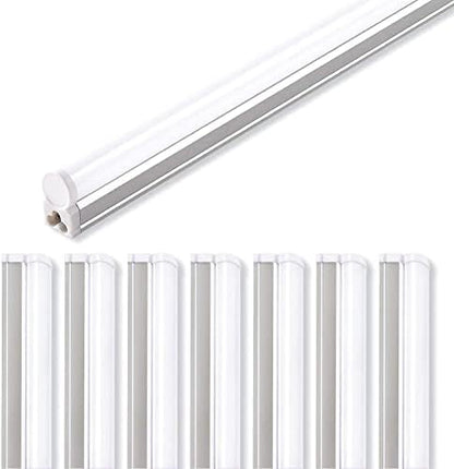 Barrina Led Batten Light 4ft, 8 Packs, T5 Led Tube Lights, 2200lm 6500K Super Bright White LED Garage Lighting, Wall and Ceiling Batten Lights, 20W