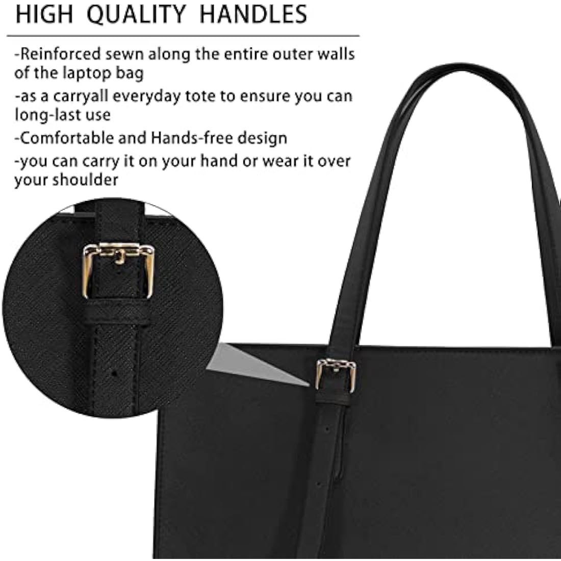 NUBILY Laptop Bags for Women 15.6 inch Large Tote Bag Ladies Handbag Business Work Bag