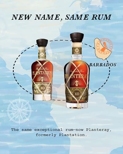 PLANTERAY XO Barbados 20th Anniversary Rum – 70cl, 40 percent ABV – Extra-Old 100 percent Barbadian Rum