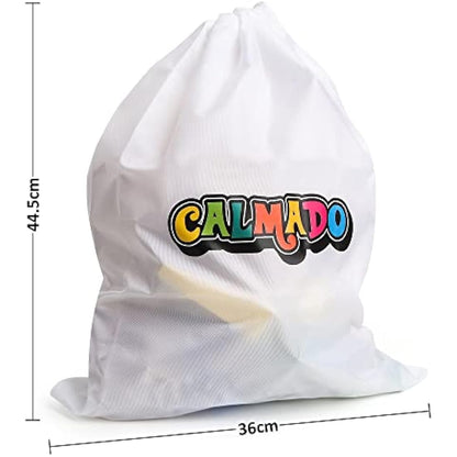 Calmado - 200 pcs Marble Run Wooden Set/Ball Track Set for Kids/Girls/Boys Made of Beech Wood + Bag + Instructions