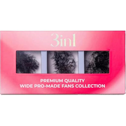 LLBA Promade Mix Fans | Handmade Volume Eyelashes | Multi Selections From 5D To 12D | C CC D Curl | Thickness 0.03~0.1 mm | 9-18mm Length | Long Lasting | Easy Application (8D-0.05 C, 9-10-11mm)