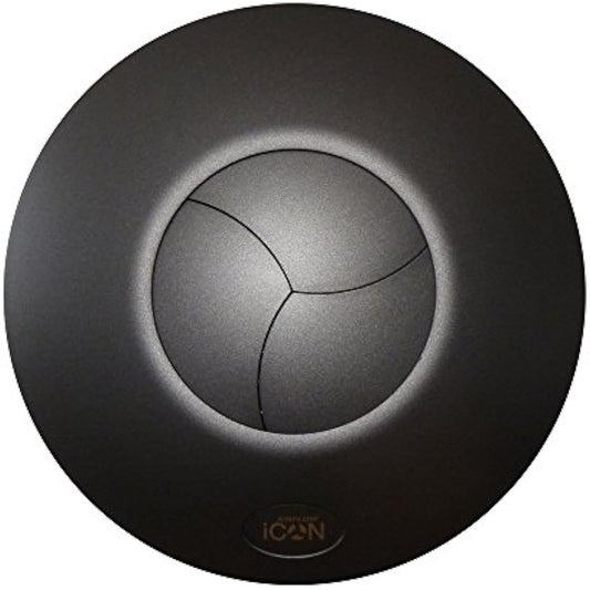 Airflow iCON 15 Fan Cover in Elegant Anthracite (Dark Grey) – Designer Look for Bathrooms – Fits iCON 15 Extractor Fan