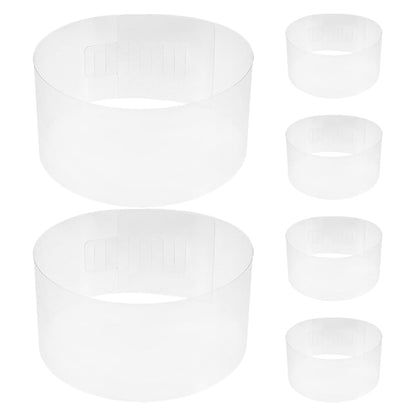 BESPORTBLE 6 Pack Adjustable Hat Shaper Insert Baseball Cap Inner Support Dome Hat Shape Protector with Buckle Plastic Caps Support Holder for