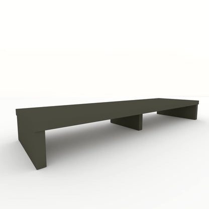 Henor Wooden Double TV Riser 120 x 35 x 15 cm Graphite Matte Support + 100 kg.