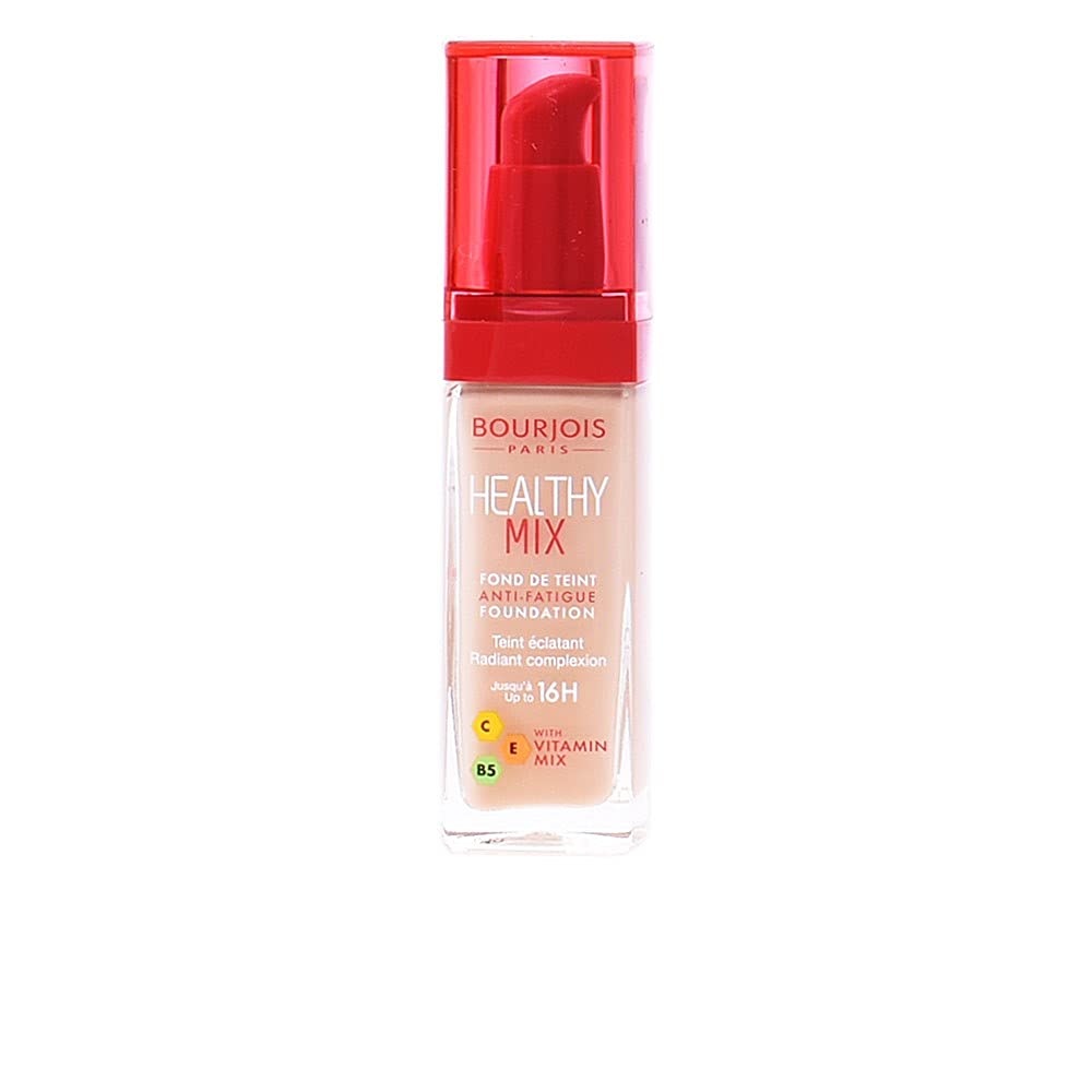Bourjois Healthy Mix Anti-Fatigue Medium Coverage Liquid Foundation 55 Dark Beige, 30ml, 10003282