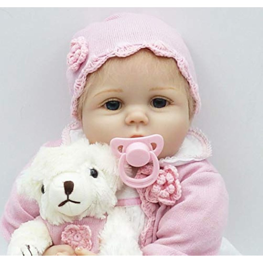 ZIYIUI Lifelike 22inch Reborn Baby Dolls Like a Real Baby Silicone Vinyl Newborn Baby Reborn Dolls Realistic Newborn Baby Dolls(Baby Reborn)