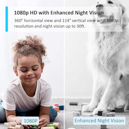 Tapo C200 1080p Pan/Tilt Indoor Camera, Baby Monitoring, Motion Detection, Customizable Privacy Mode, 2-Way Audio, Night Vision, Cloud and Local Storage, Works With Alexa and Google, No Monthly Fee