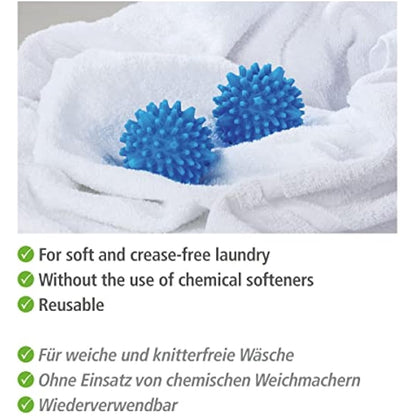 WENKO Dryer Balls, Blue, Diameter 7 cm