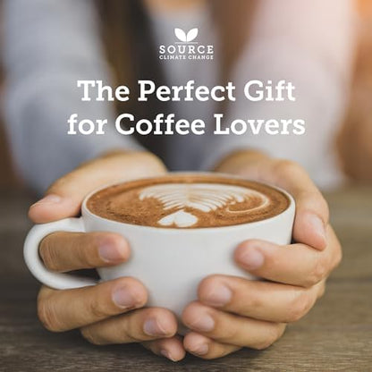 Organic Coffee Beans - Single Origin, Award Winning Medium & Dark Roast Gift Set by Source Climate Change - Ethically Sourced, Traceable & Freshly Roasted Taste Collection, 4 x 227g Coffee Bags