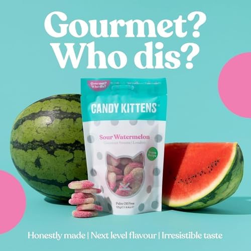Candy Kittens Vegan Sweets CORE Selection (5 x 140g), Vegan Chewy Sweets Bundle - Wild Strawberry, Sour Watermelon, Very Cherry, Eton Mess & LOVES, Ideal Gifts, 5 Bags