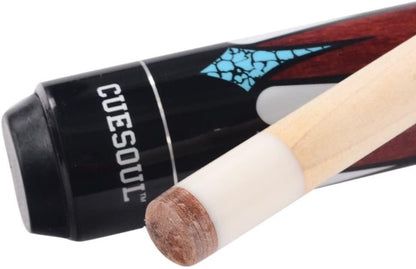 CUESOUL 58 Inch 19 Oz 1/2 Jointed Maple Billiard Pool Cue (CSTB005U)