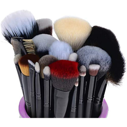 SHANY Pro Signature Brush Set 24 Pieces Handmade Natural/Synthetic Bristle with Wooden Handle, The Masterpiece by SHANY Cosmetics