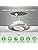 ALUSSO LIGHTING LED Downlights for Ceiling 6W 540lm, Ø75mm Nickel Swivel Spotlights, Dimmable 3CCT Warm White 3000K Neutral White 4000K Cool White 6500K, for Kitchen Living Bedroom, 6Pack