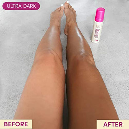 Coco & Eve Sunny Honey Bali Bronzing Self Tanner Mousse Set (Ultra Dark) - All Natural Sunless Tanning Mousse | Instant Self Tanning Lotion with Bronzer with Self Tanning Mitt Applicator (200ml)