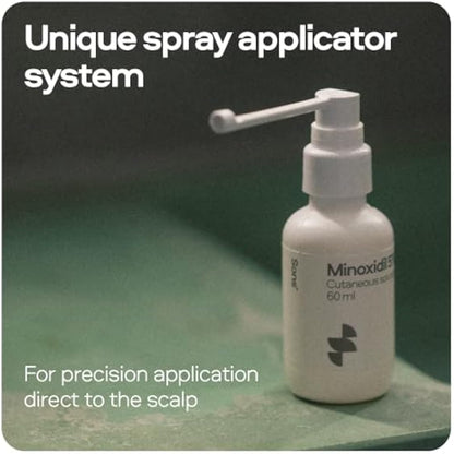 Sons Minoxidil 5% Cutaneous Solution for Men, Hair Regrowth & Thickener Formula, For Hair Loss & Thinning, Reactivates Shrunken Follicles, Precision Application System, 1 Month Supply Made in Europe