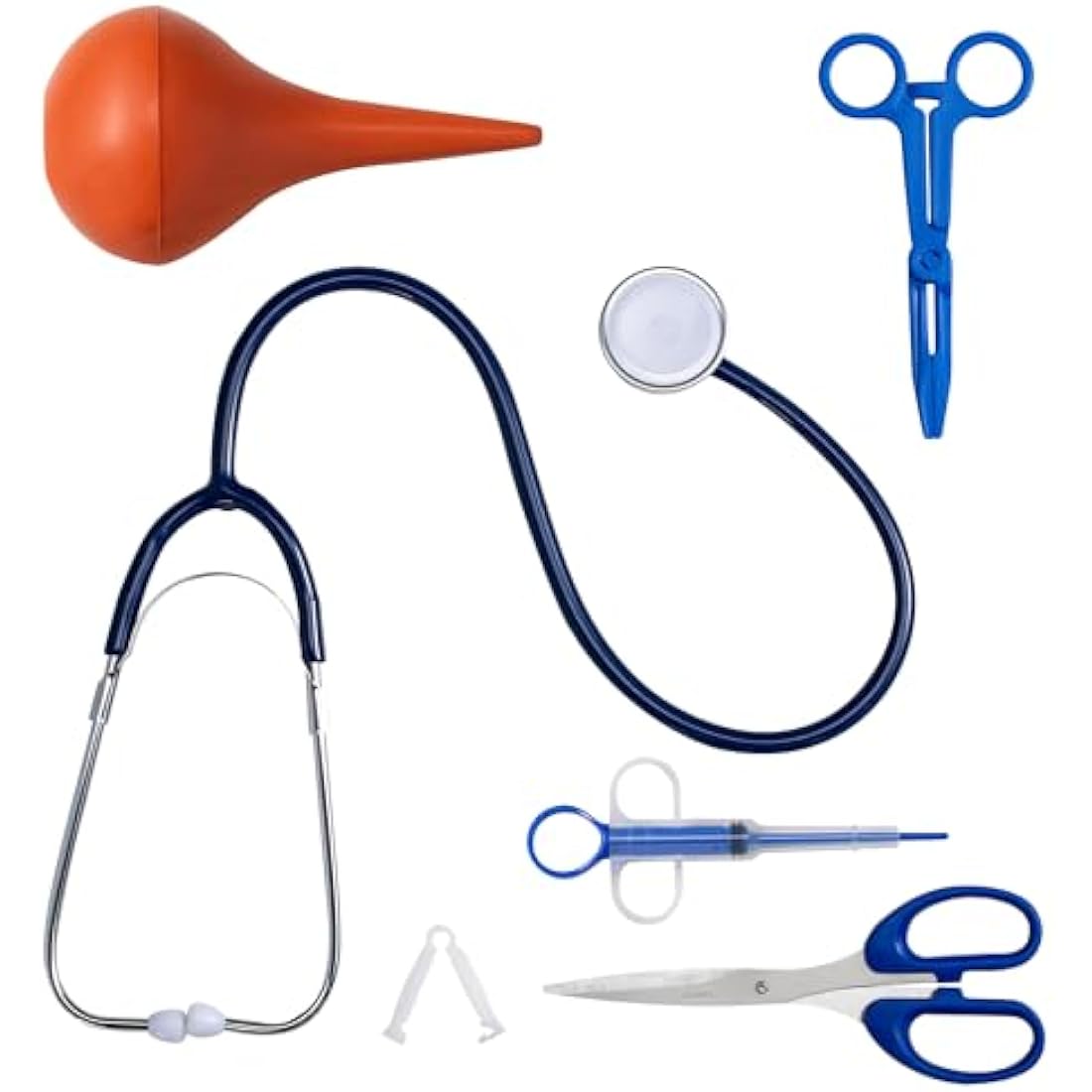 GSSFASHION Puppy Kitten Whelping Kit, Whelping Kit with Feeding Nipple Bottle Scissors Cord Clamps Aspirator etc Full kit