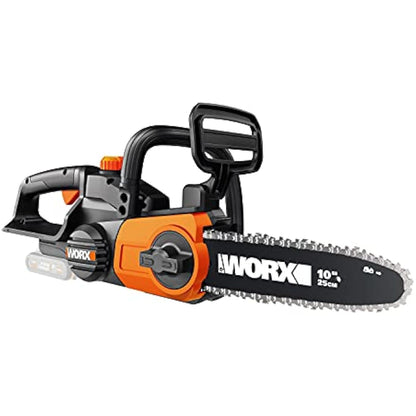 WORX WG322E.9 18V (20V MAX) 25cm Cordless Compact Chainsaw - (Tool Only - Battery & Charger Sold Separately), Black