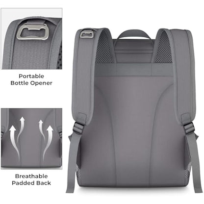 Tydi Cooler Backpack Insulated – 30L Cool Bag Rucksack Backpack Cooler – Cool Bag Back Pack for Picnic, Camping, Hiking – Grey