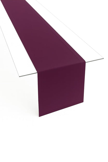Table Runner Made of Minimate Fabric Modern, Smooth, Wide Hem, Non-Iron, Durable, Washable up to 60°C, Can be Tumble Dried, Kitchen and Living Room