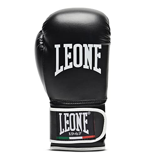 LEONE 1947, Flash Boxing Gloves, Unisex Adult, Black, 14 OZ, GN083