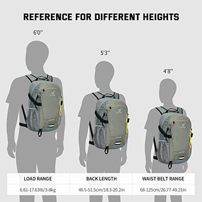 SKYSPER Small Hiking Backpack, 20L Lightweight Travel Backpacks Hiking Daypack Rucksack Women Men for Trekking Backpacking Outdoor Sports