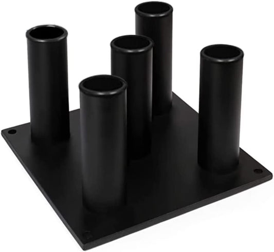 Yes4All AEA6 Vertical Barbell Storage Rack Stand, 5 Bars,7inches x 2.2inch