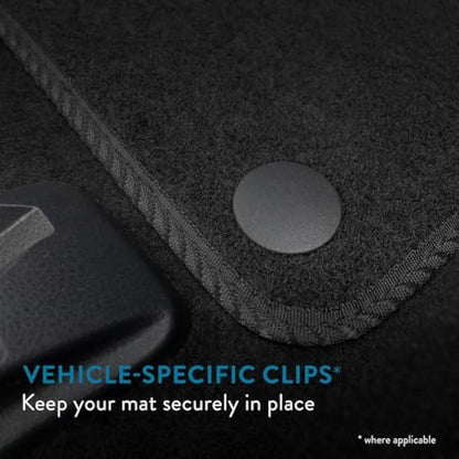 Seat Alhambra (2010+) [7 Seat] Car Mats Accessories Tailored Fit Carpet Floor Mats Non Slip Black Trim Full Coverage Compatible Accessory Front Rear Set Anti Slip Granulated Backing Clips