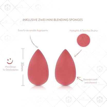 Luvia 14-Piece Makeup Brush Set - Vegan Cosmetic Brush Set with XL Powder Brush, Sponge & Blender - Ideal for Beginners & Professionals - High-Quality Makeup Brushes for Perfect Makeup