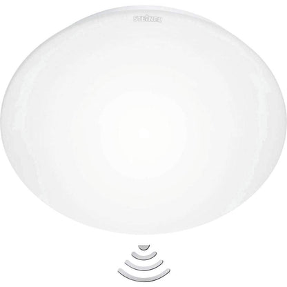 Steinel RS 16 L - sensor switched indoor lamp, 360 high-frequency motion sensor, 8m range, opal glass, E27 socket, 60 W, White
