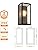 National Lighting Outdoor Wall Light - Matt Black Stainless Steel Boxed Lantern with Glass Panels - IP44 Rated Outside Light - Compatible with 28W 240V E27 Eco GLS or LED E27 (Not Included)